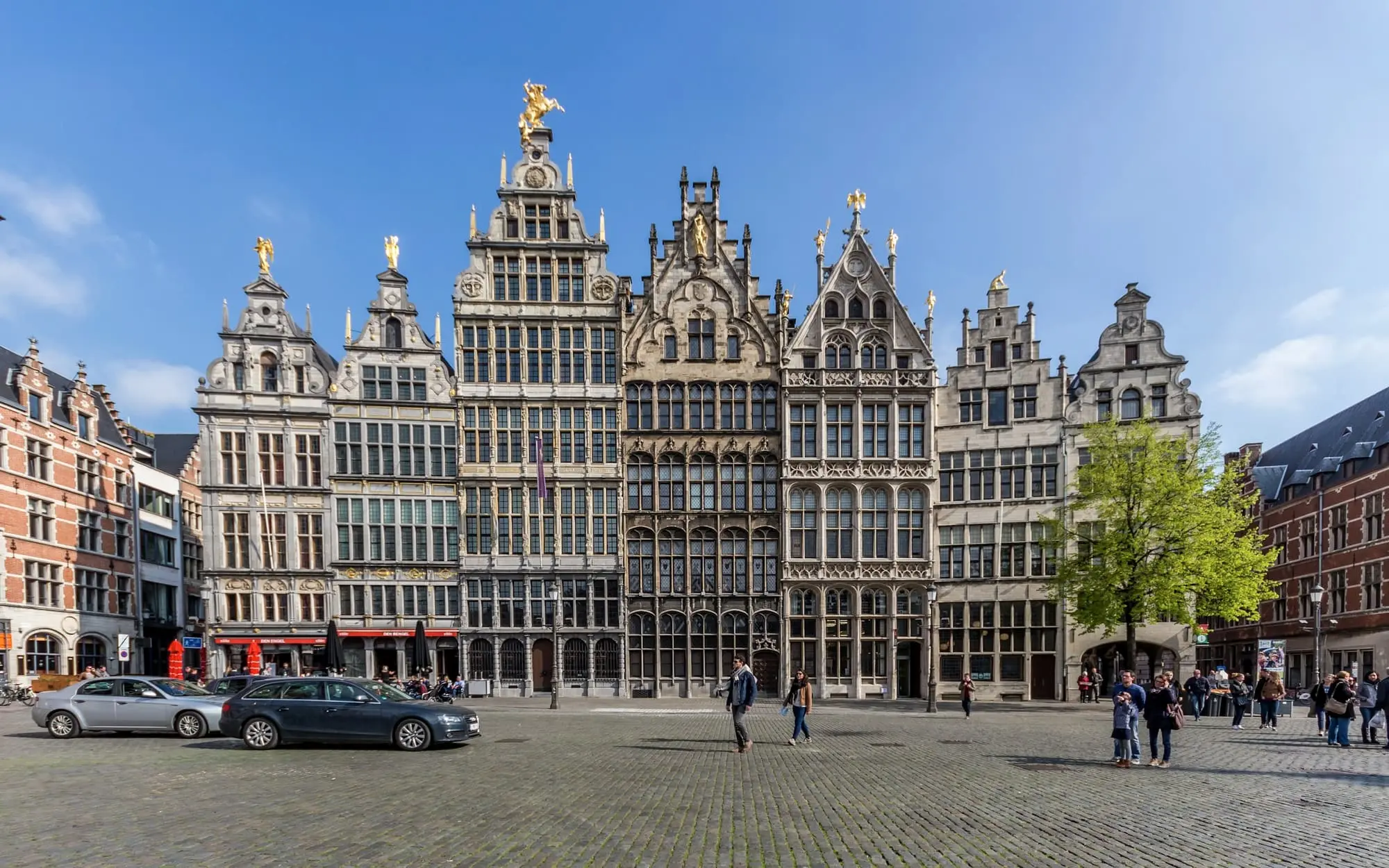 Guild houses around the Grote Markt in Antwerp